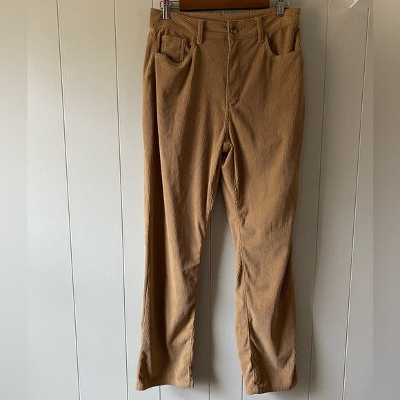 SHEIN ribbed corduroy khaki pants. Size large - Picture 2 of 6